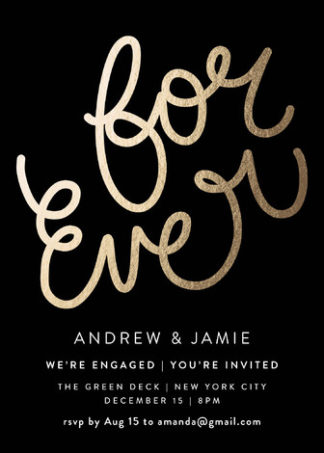 Invitations for engagement party