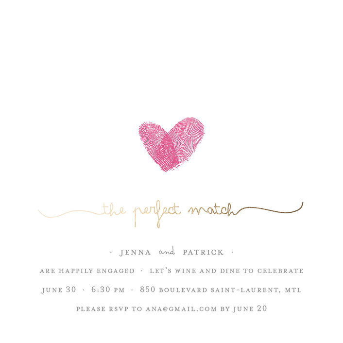 Invitations for engagement party