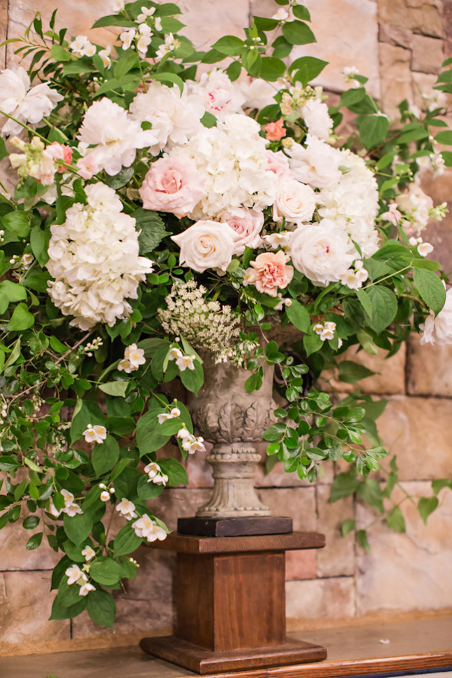 Swoonworthy Secret Garden Ivory Blush Pink and Gray Wedding