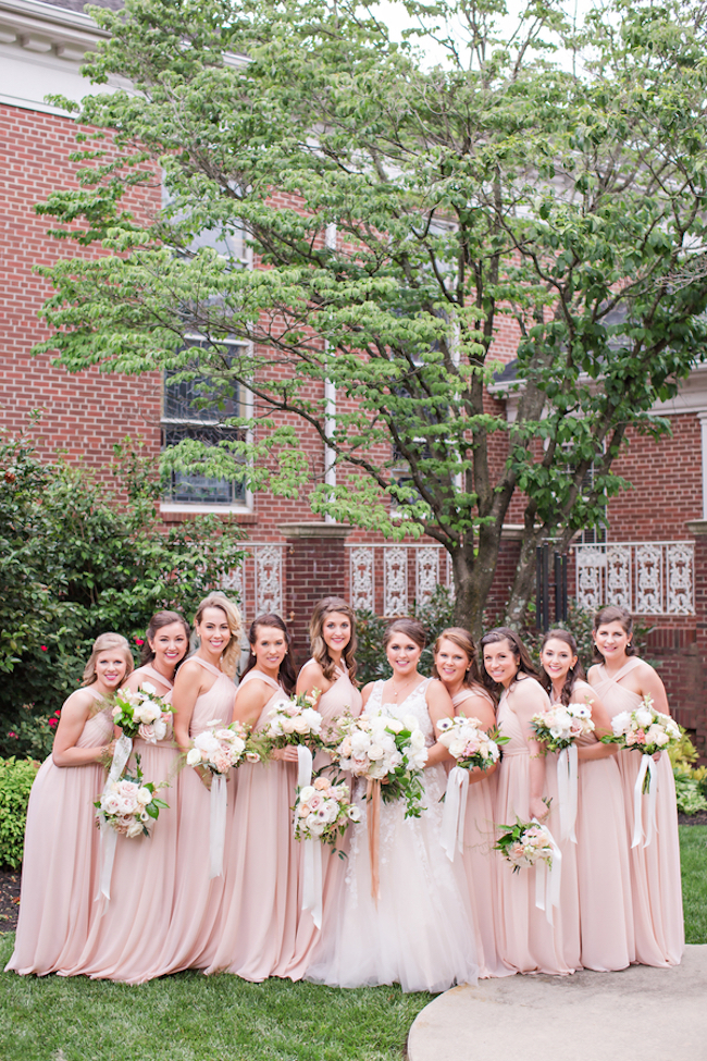 Blush Pink and Gray Wedding