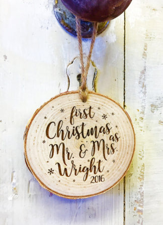 Newlywed Christmas Ornaments 