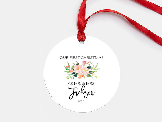 Newlywed Christmas Ornaments 