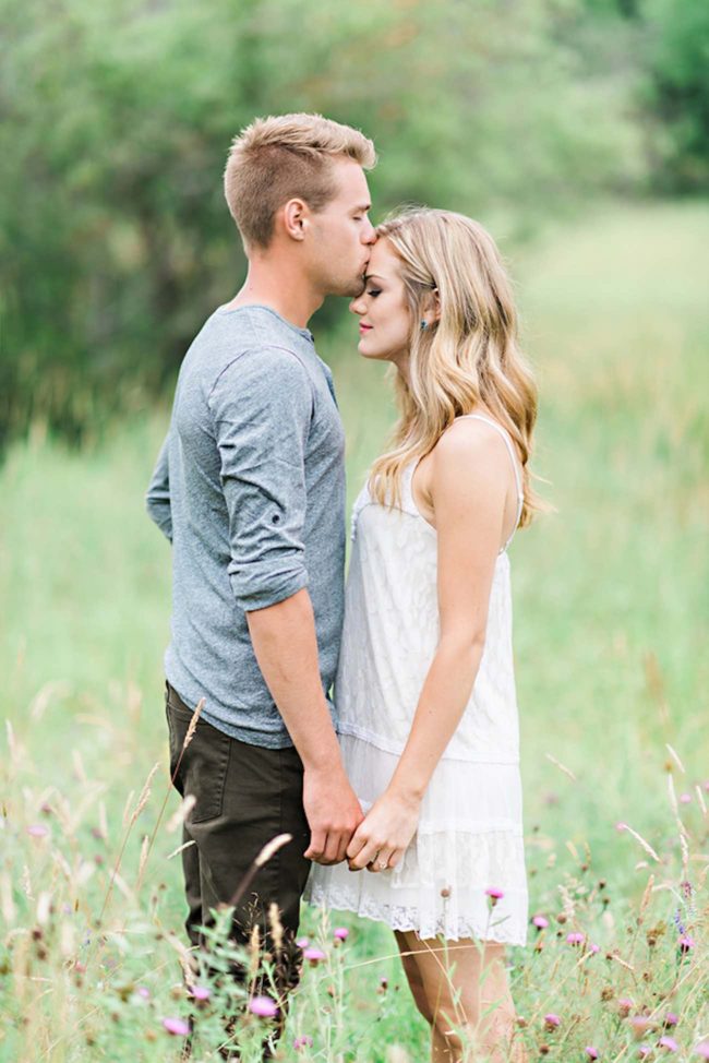 Outdoors Nova Scotia field and woods engagement shoot | Candace Berry Photography