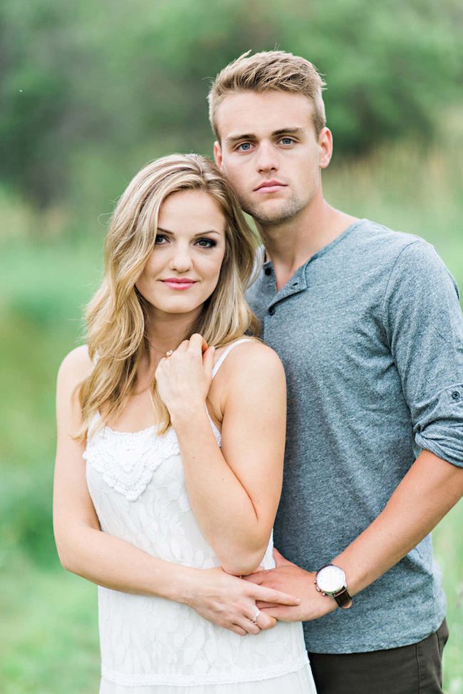 Outdoors Nova Scotia field and woods engagement shoot | Candace Berry Photography