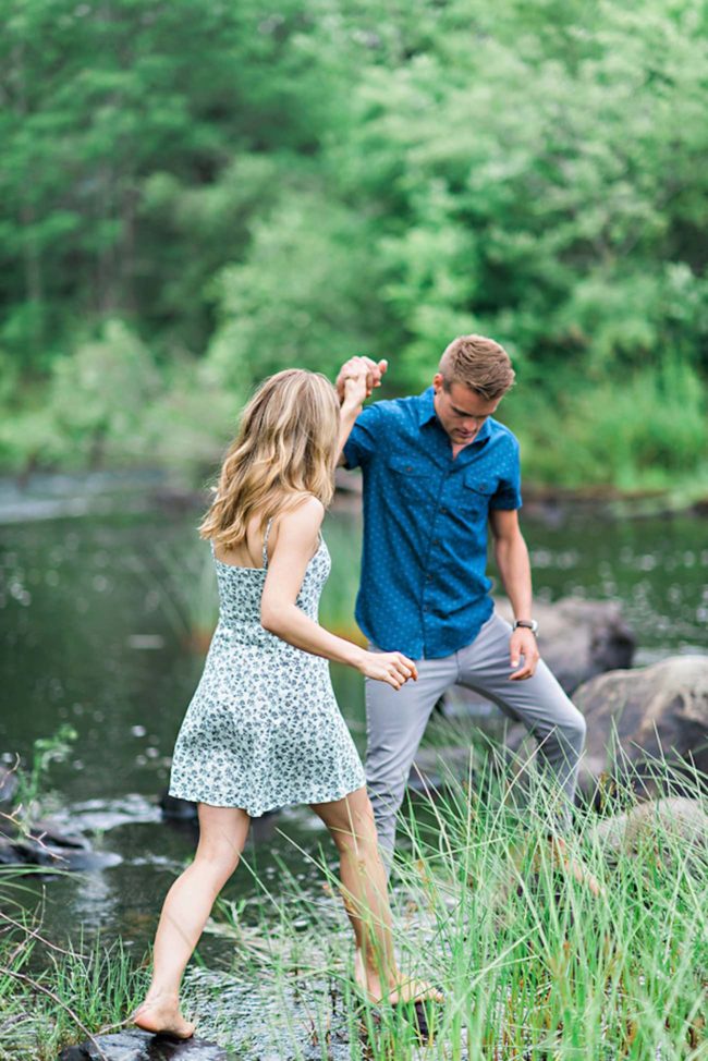 Outdoors Nova Scotia field and woods engagement shoot | Candace Berry Photography