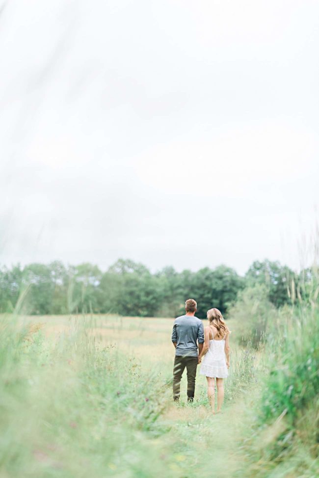 Outdoors Nova Scotia field and woods engagement shoot | Candace Berry Photography