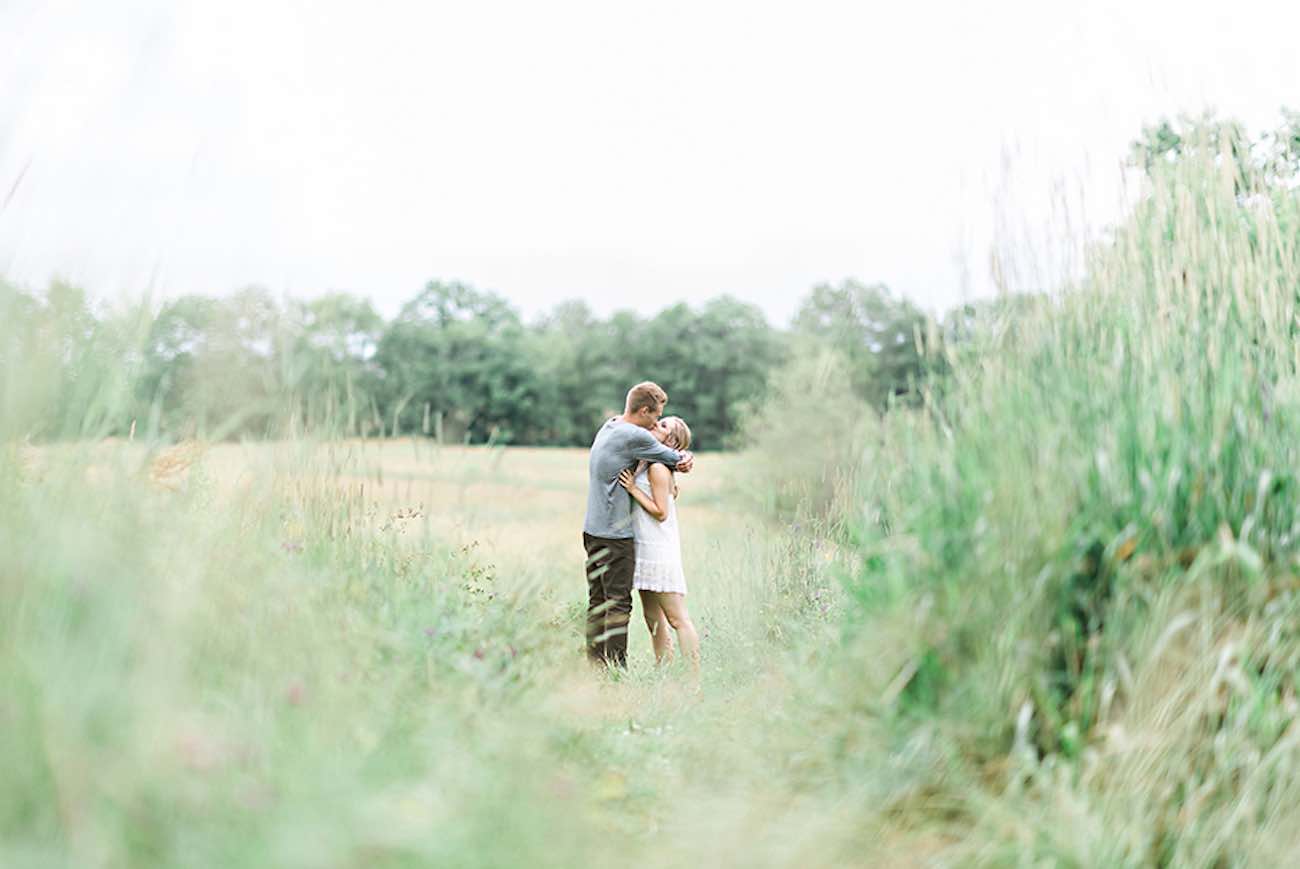 Outdoors Nova Scotia field and woods engagement shoot | Candace Berry Photography