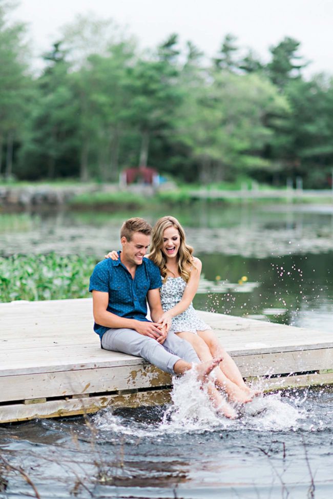 Outdoors Nova Scotia field and woods engagement shoot | Candace Berry Photography