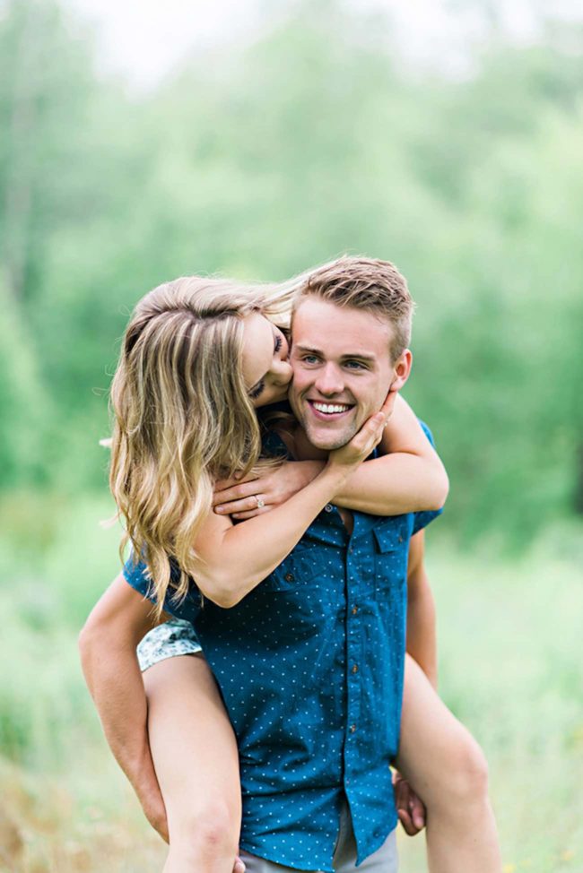 Outdoors Nova Scotia field and woods engagement shoot | Candace Berry Photography