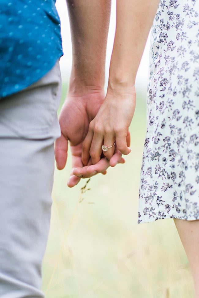 Outdoors Nova Scotia field and woods engagement shoot | Candace Berry Photography