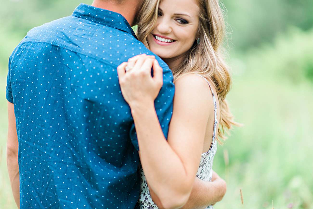 Outdoors Nova Scotia field and woods engagement shoot | Candace Berry Photography