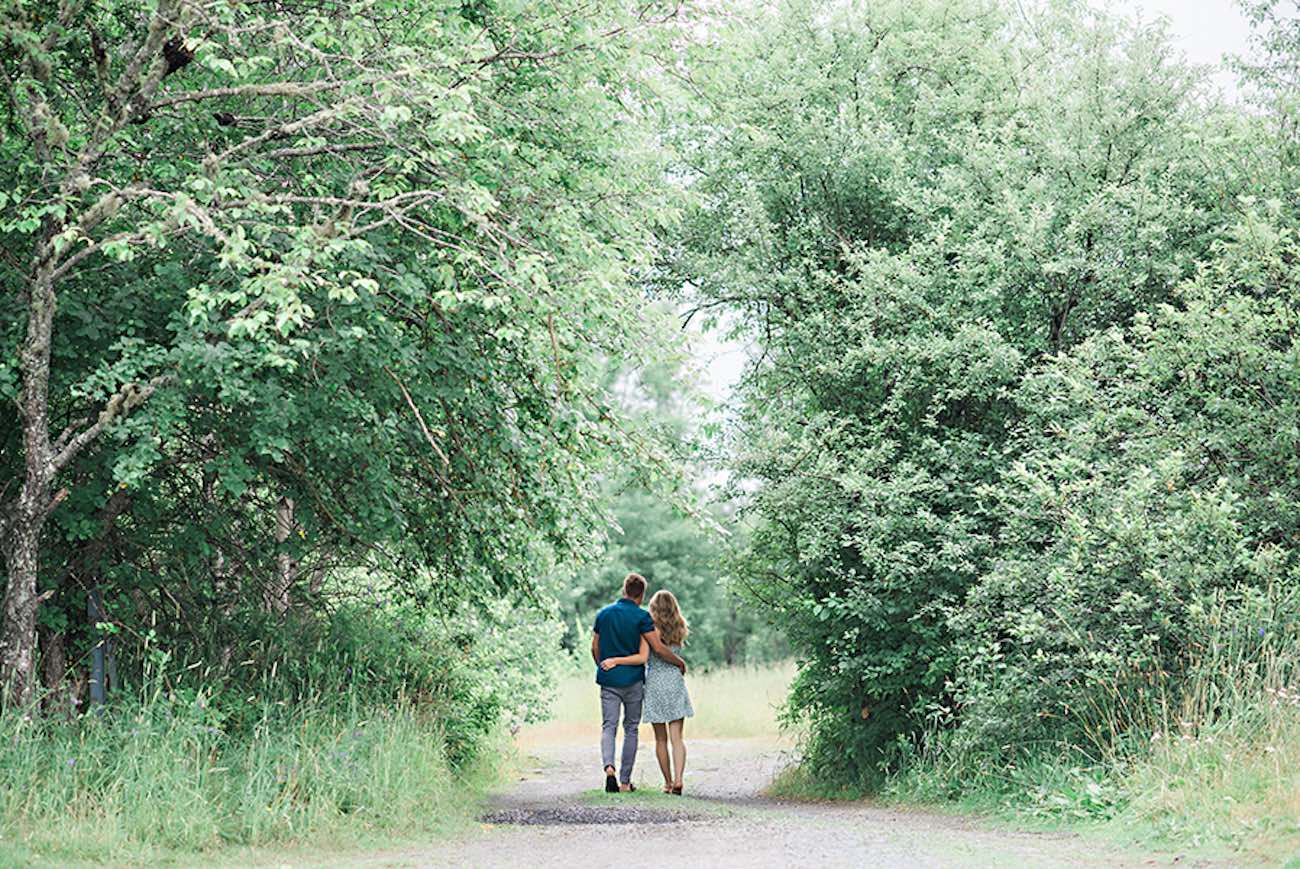 Outdoors Nova Scotia field and woods engagement shoot | Candace Berry Photography