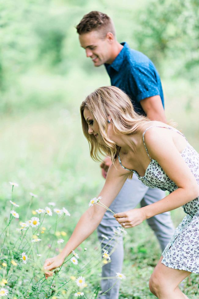 Outdoors Nova Scotia field and woods engagement shoot | Candace Berry Photography