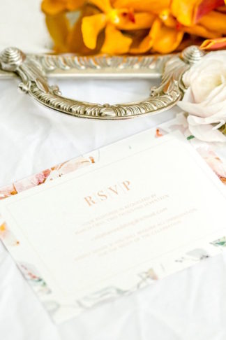 Peach Pink Gold Summer Wedding