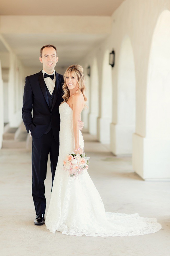 Peach Pink Palos Verdes Wedding - Figlewicz Photography