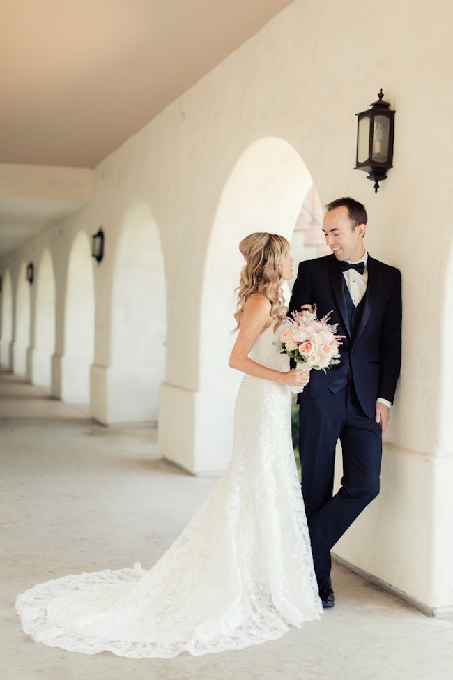 Peach Pink Palos Verdes Wedding - Figlewicz Photography