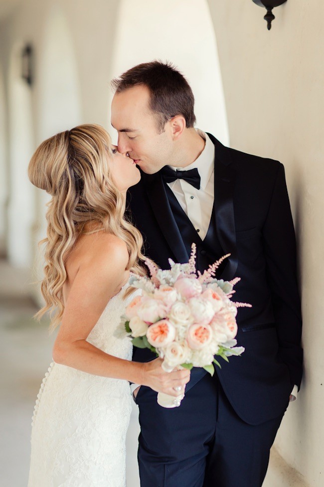 Peach Pink Palos Verdes Wedding - Figlewicz Photography