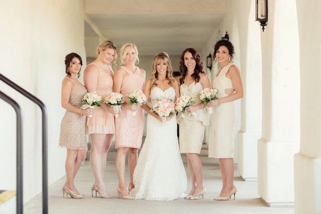 Peach Pink Palos Verdes Wedding - Figlewicz Photography