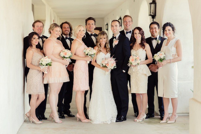 Peach Pink Palos Verdes Wedding - Figlewicz Photography