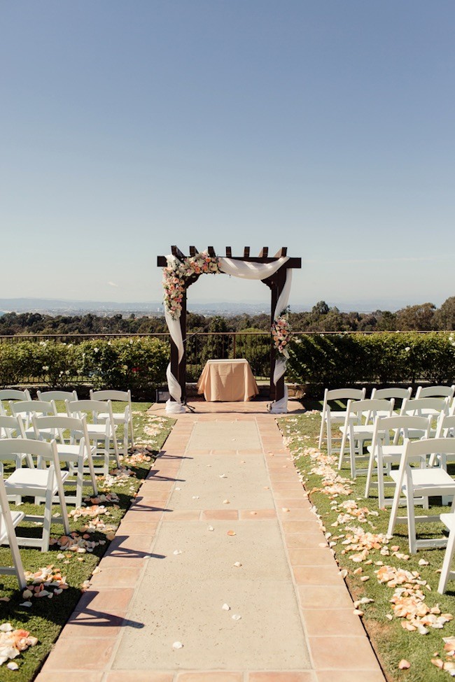 Peach Pink Palos Verdes Wedding - Figlewicz Photography