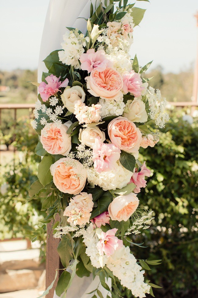 Peach Pink Palos Verdes Wedding - Figlewicz Photography