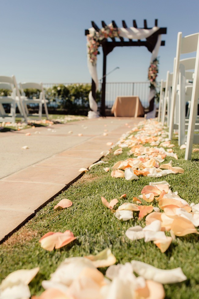 Peach Pink Palos Verdes Wedding - Figlewicz Photography