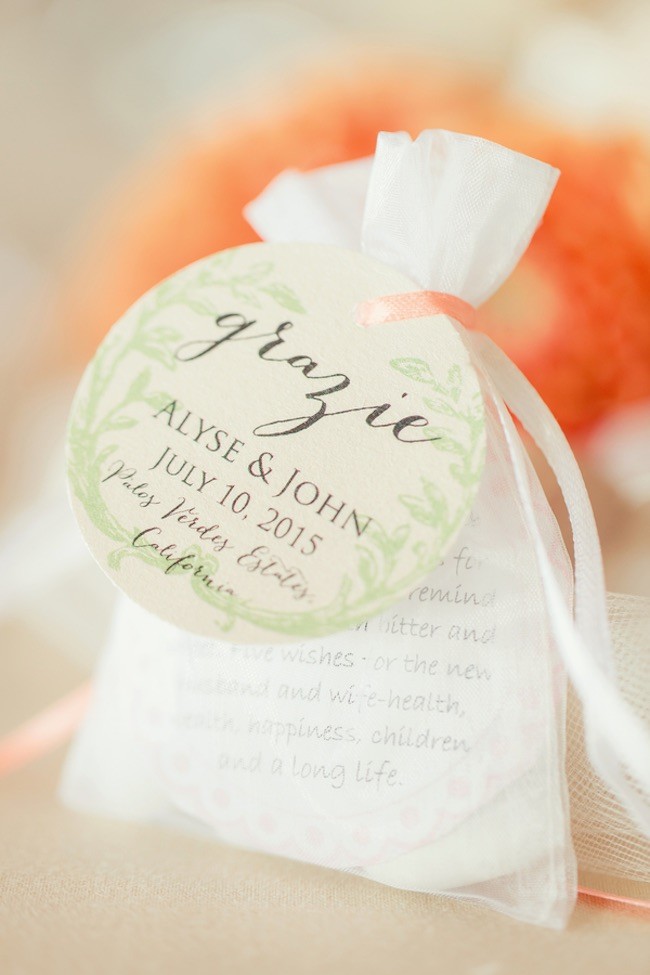 Peach Pink Palos Verdes Wedding - Figlewicz Photography