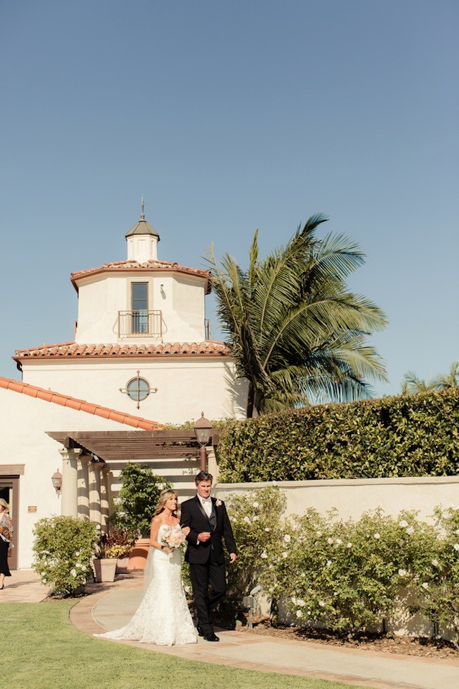 Peach Pink Palos Verdes Wedding - Figlewicz Photography