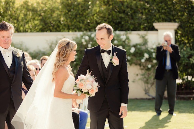 Peach Pink Palos Verdes Wedding - Figlewicz Photography