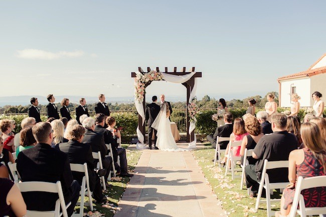 Peach Pink Palos Verdes Wedding - Figlewicz Photography