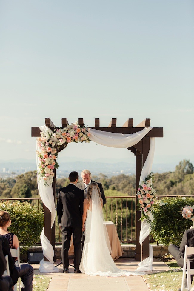 Peach Pink Palos Verdes Wedding - Figlewicz Photography