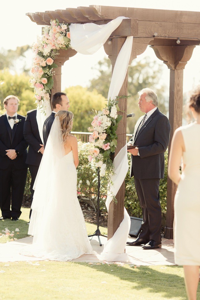 Peach Pink Palos Verdes Wedding - Figlewicz Photography