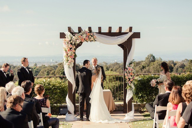 Peach Pink Palos Verdes Wedding - Figlewicz Photography