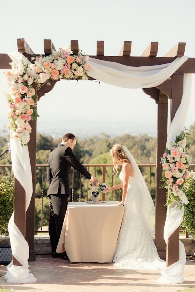 Peach Pink Palos Verdes Wedding - Figlewicz Photography