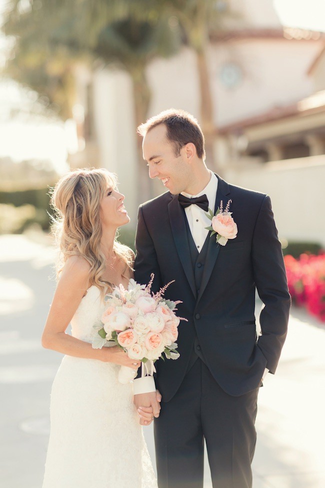 Peach Pink Palos Verdes Wedding - Figlewicz Photography