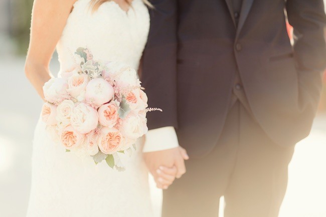 Peach Pink Palos Verdes Wedding - Figlewicz Photography