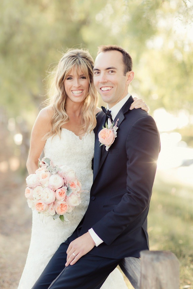 Peach Pink Palos Verdes Wedding - Figlewicz Photography