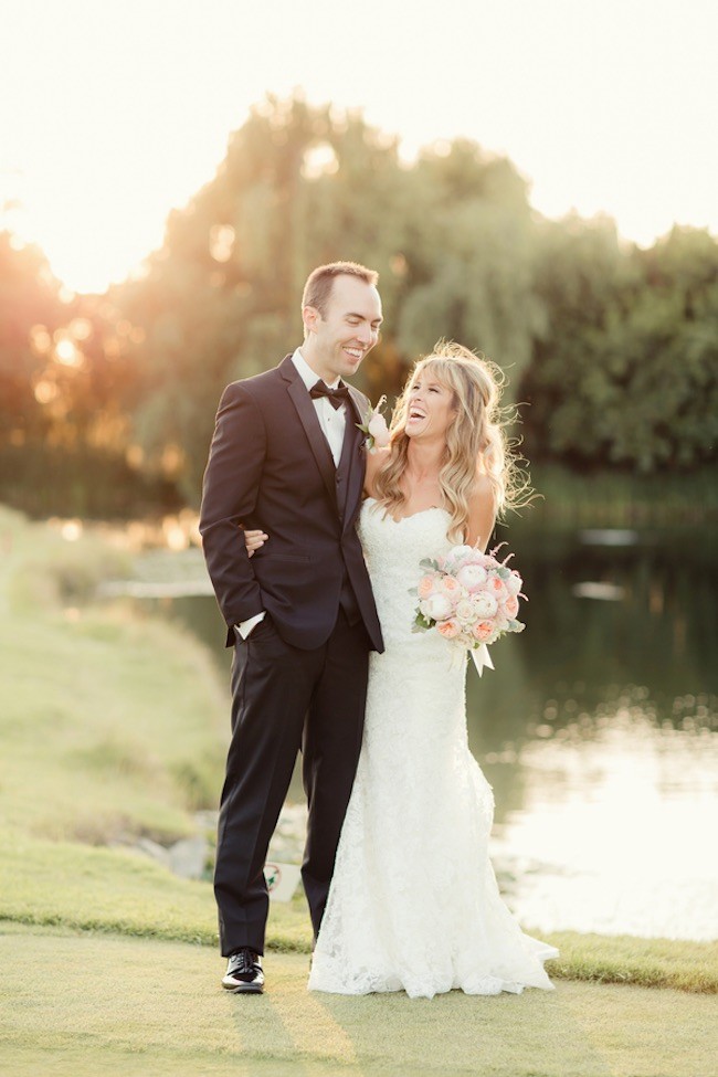 Peach Pink Palos Verdes Wedding - Figlewicz Photography