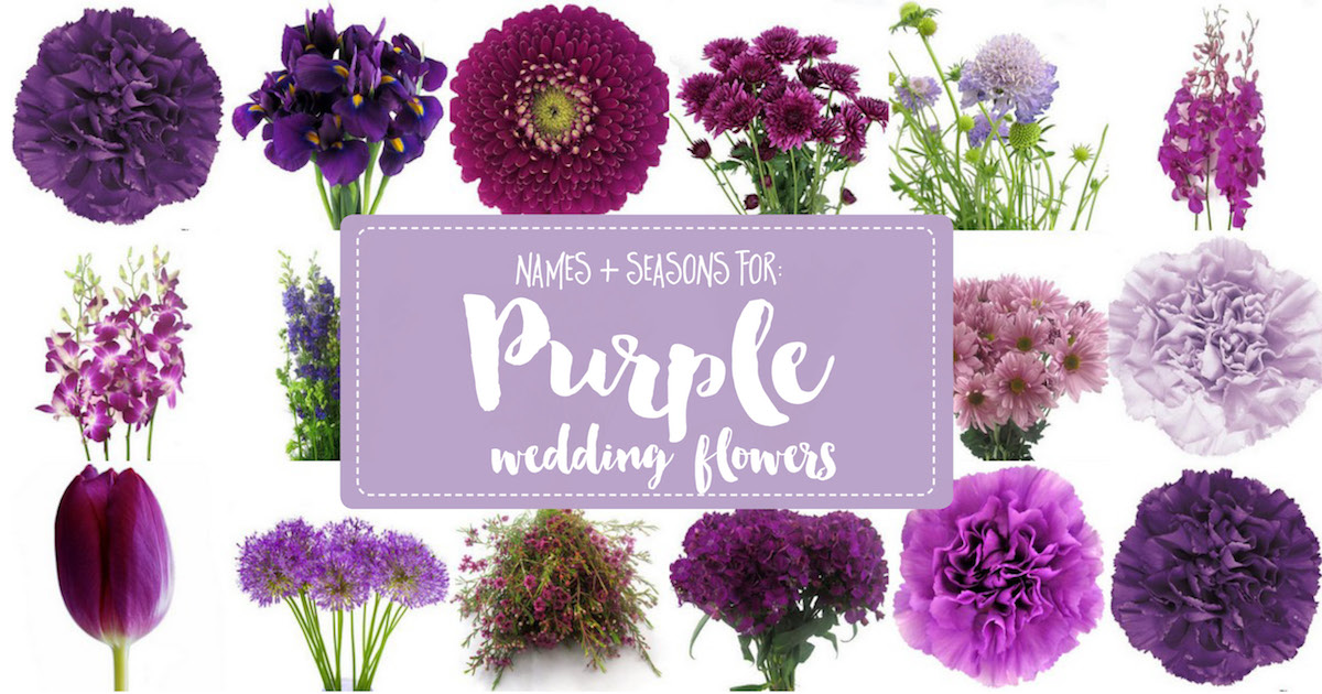 purple wedding flowers