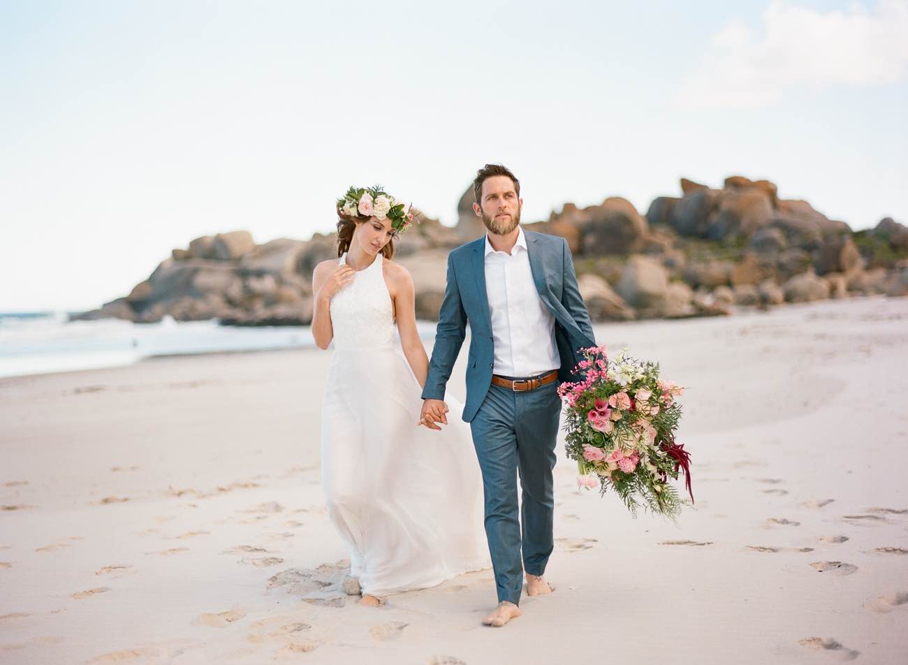 Romantic Cape Town Beach Bride - Emily Katharine Photography