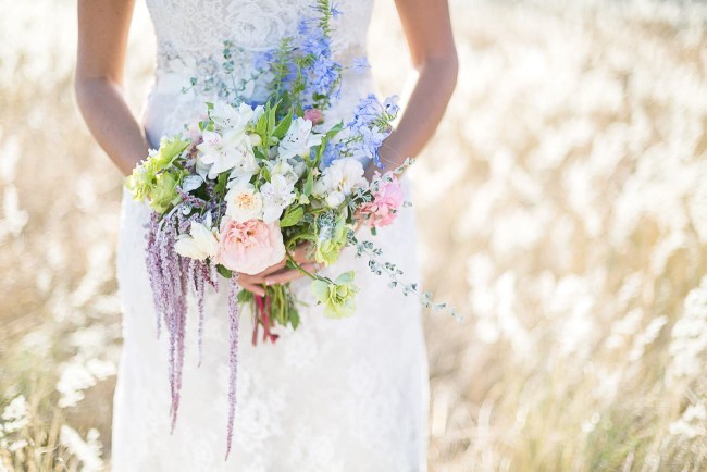 Rose Quartz Pink and Serenity Blue Geometric Wedding Ideas - Veronique Photography