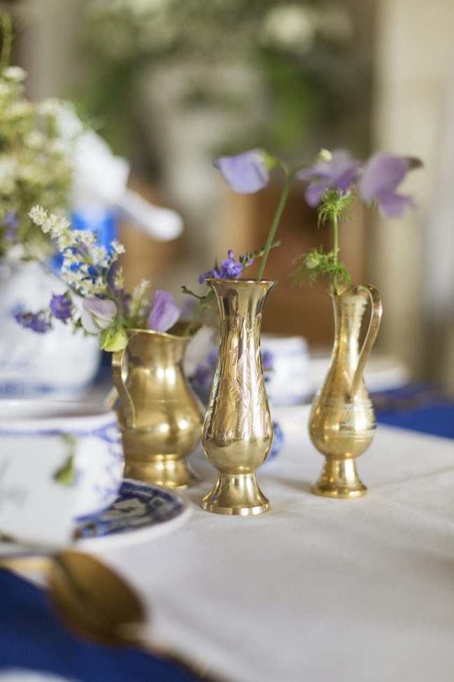 Royal Blue, Gold and White Grecian-inspired Wedding ideas. Sonje Ludwick Photography.