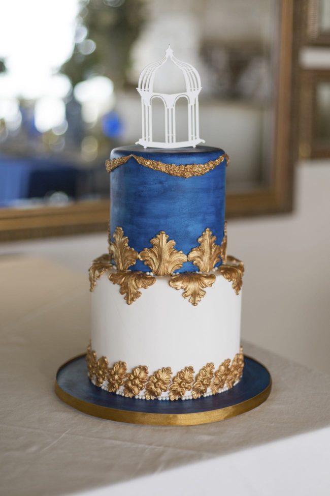Royal Blue, Gold and White Grecian-inspired Wedding ideas. Sonje Ludwick Photography.