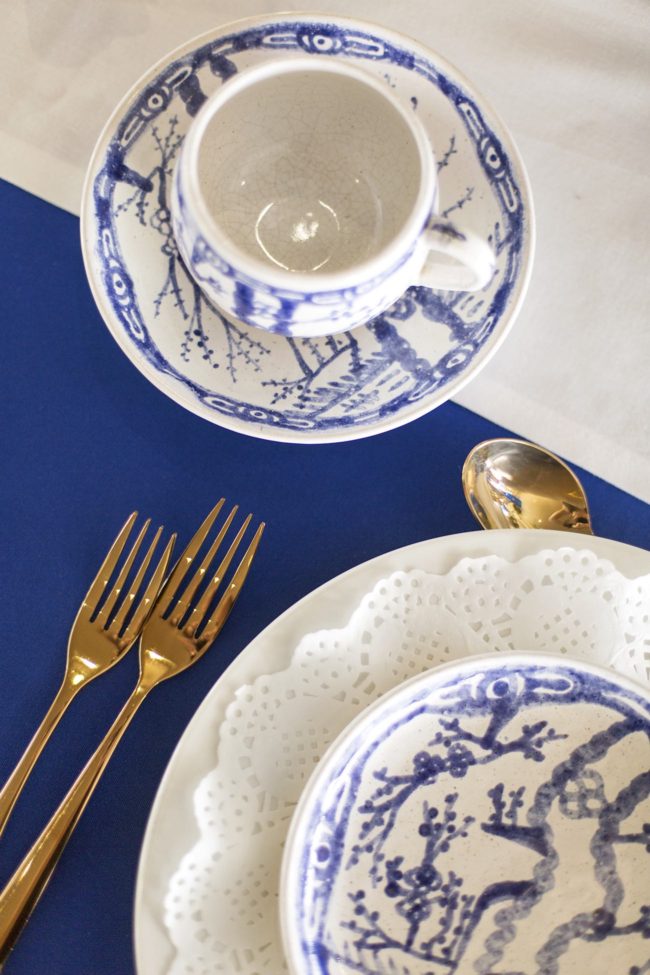 Royal Blue, Gold and White Grecian-inspired Wedding ideas. Sonje Ludwick Photography.