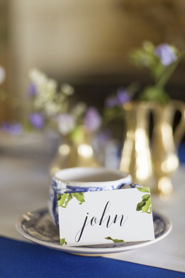 Royal Blue, Gold and White Grecian-inspired Wedding ideas. Sonje Ludwick Photography.