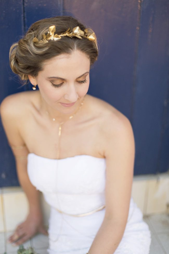 Royal Blue, Gold and White Grecian-inspired Wedding ideas. Sonje Ludwick Photography.