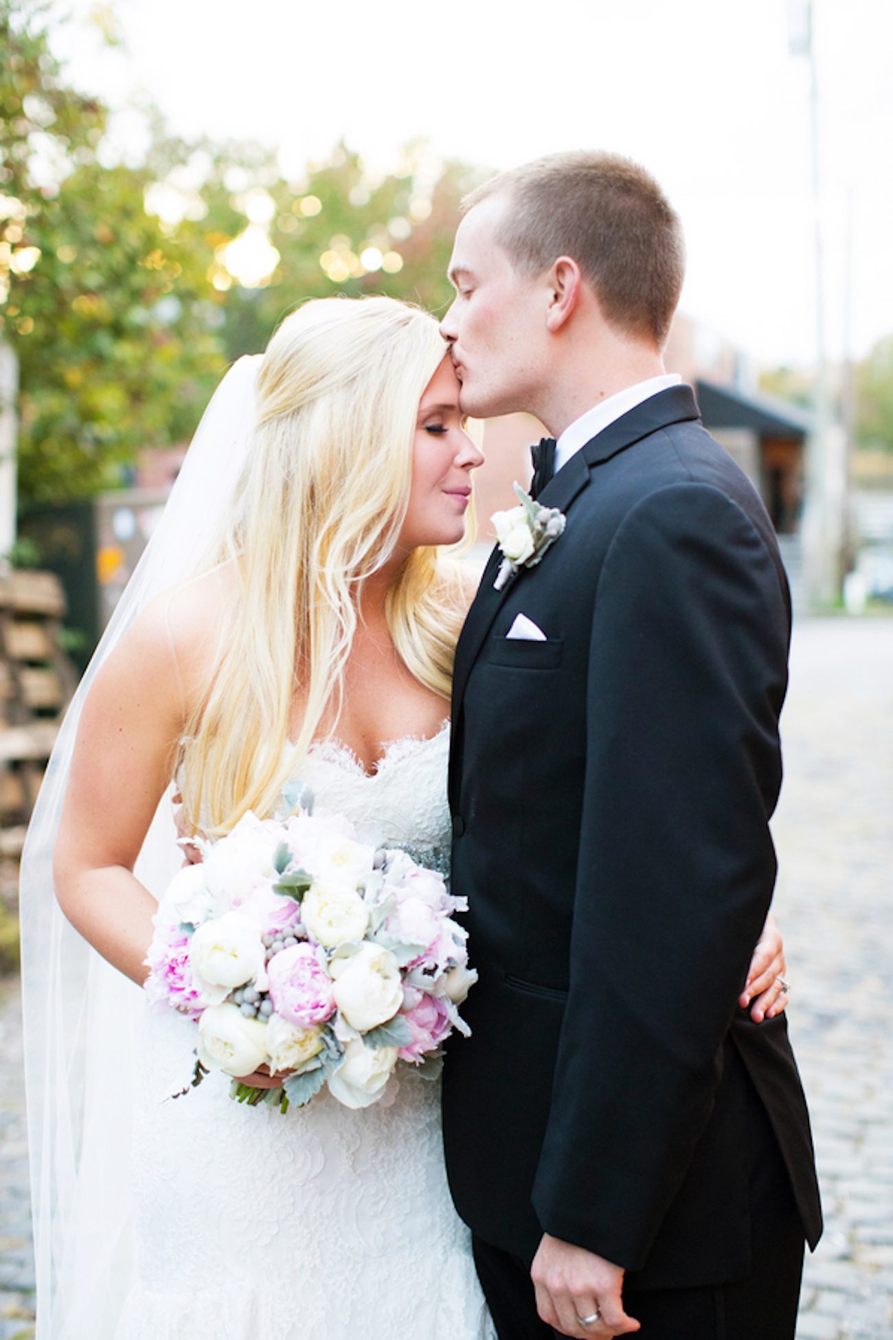 This Soft Blush North Carolina Wedding is filled with classic romance - and peonies! Magnolia Photography