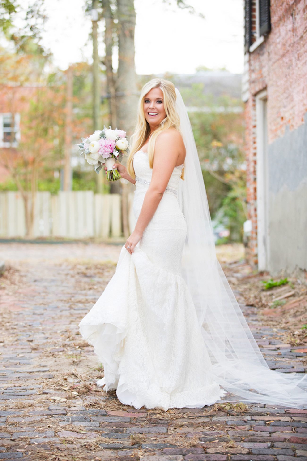 This Soft Blush North Carolina Wedding is filled with classic romance - and peonies! Magnolia Photography