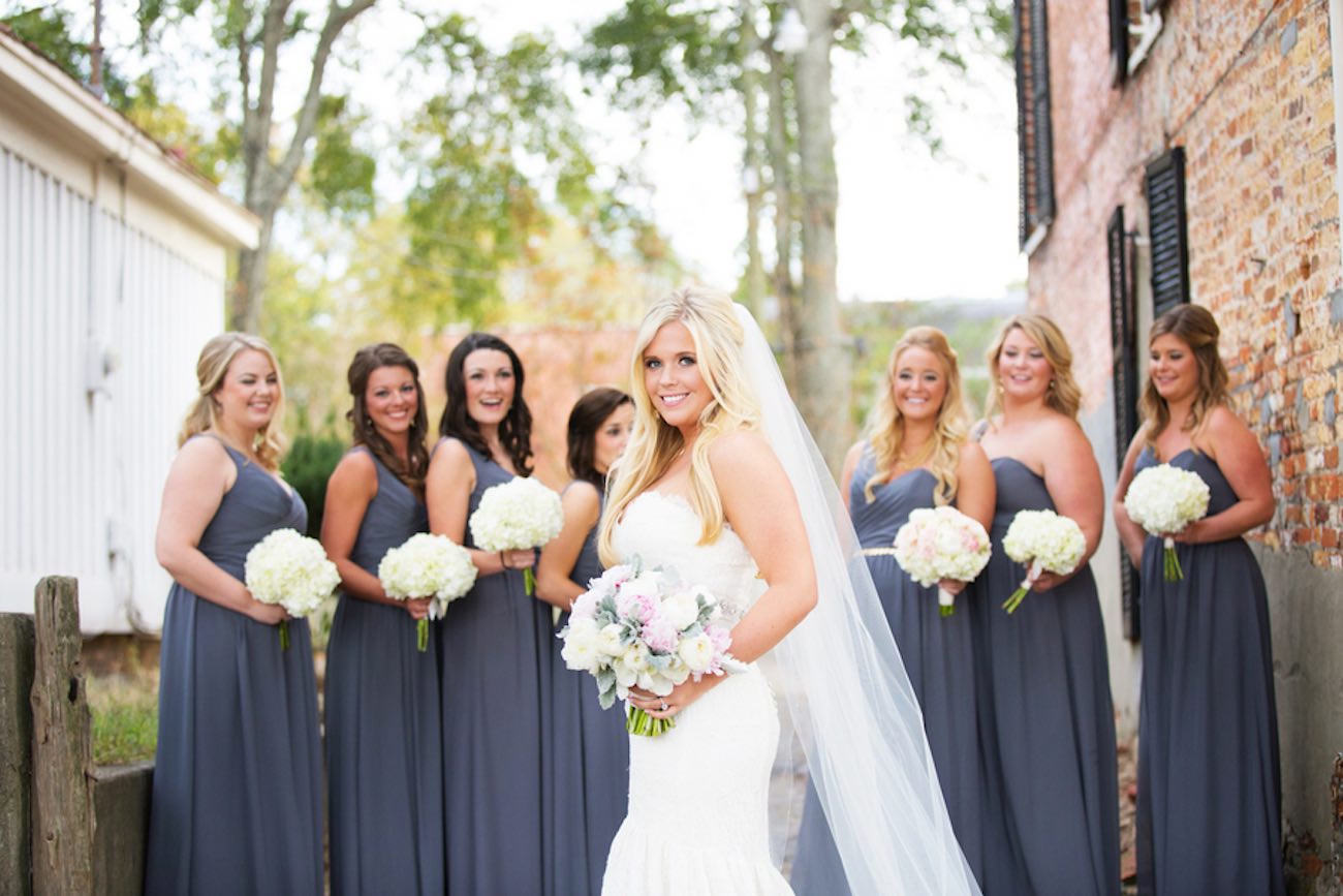 This Soft Blush North Carolina Wedding is filled with classic romance - and peonies! Magnolia Photography