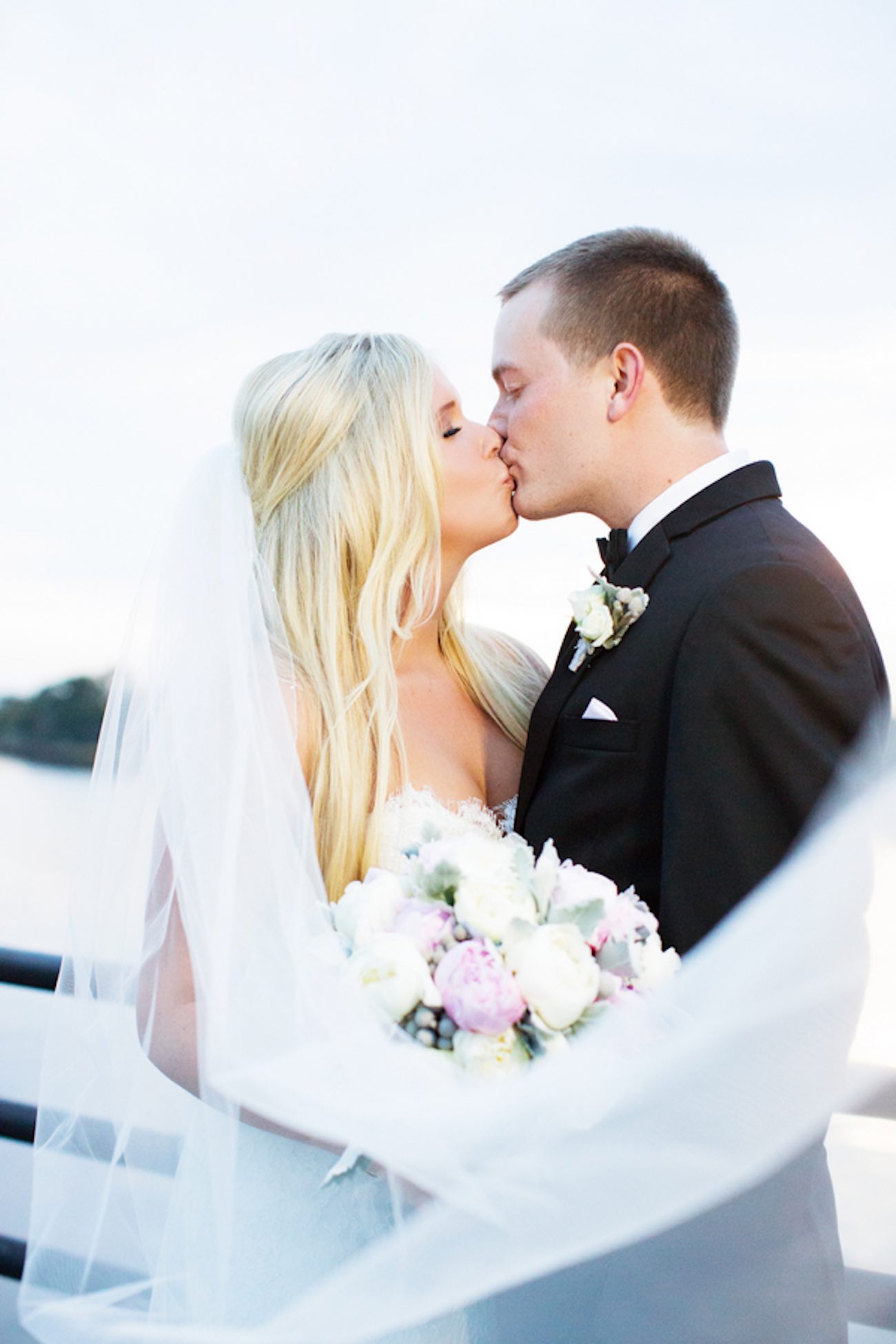 This Soft Blush North Carolina Wedding is filled with classic romance - and peonies! Magnolia Photography